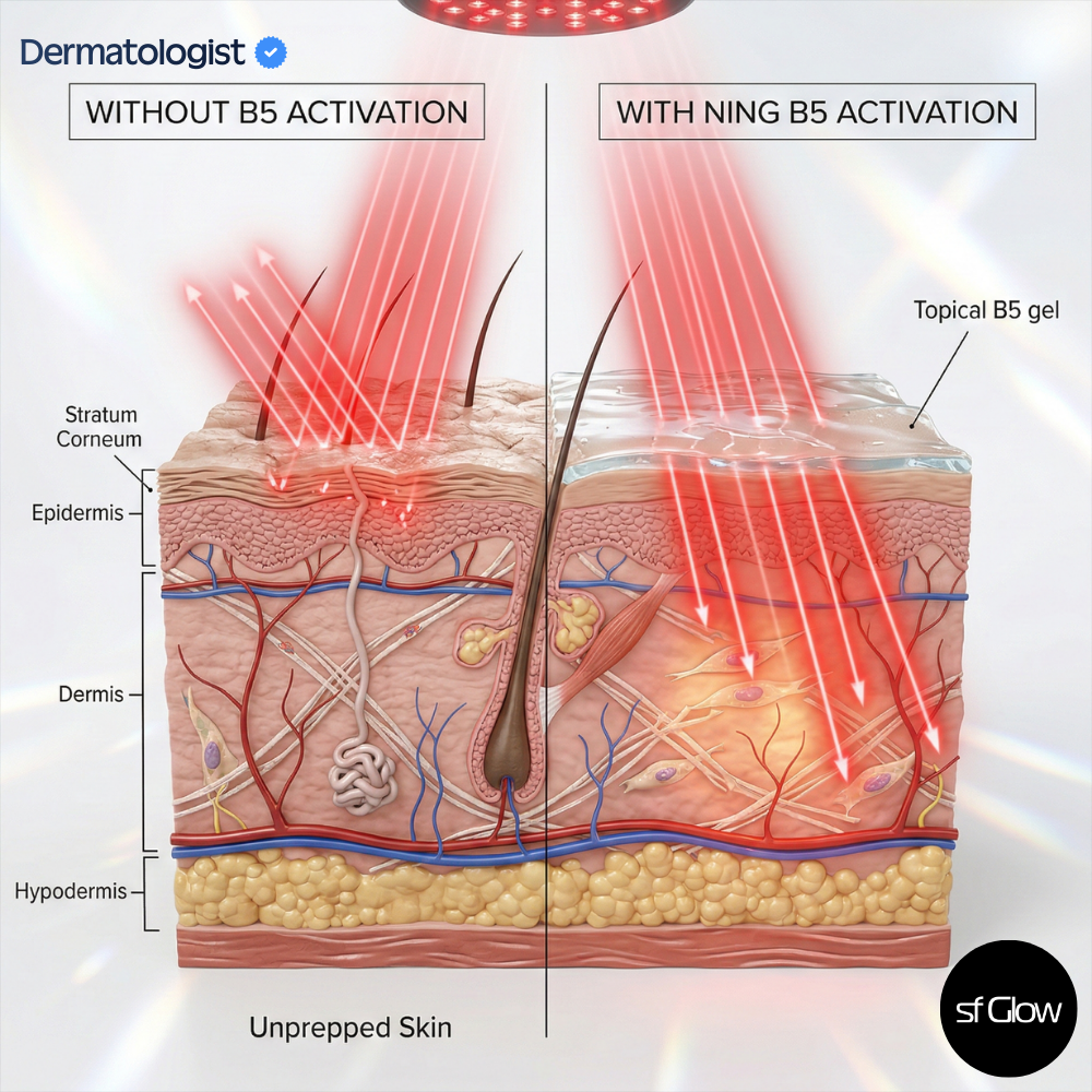 sf Glow® Led Activation Serum ( B5 & Hyaluronic Acid )