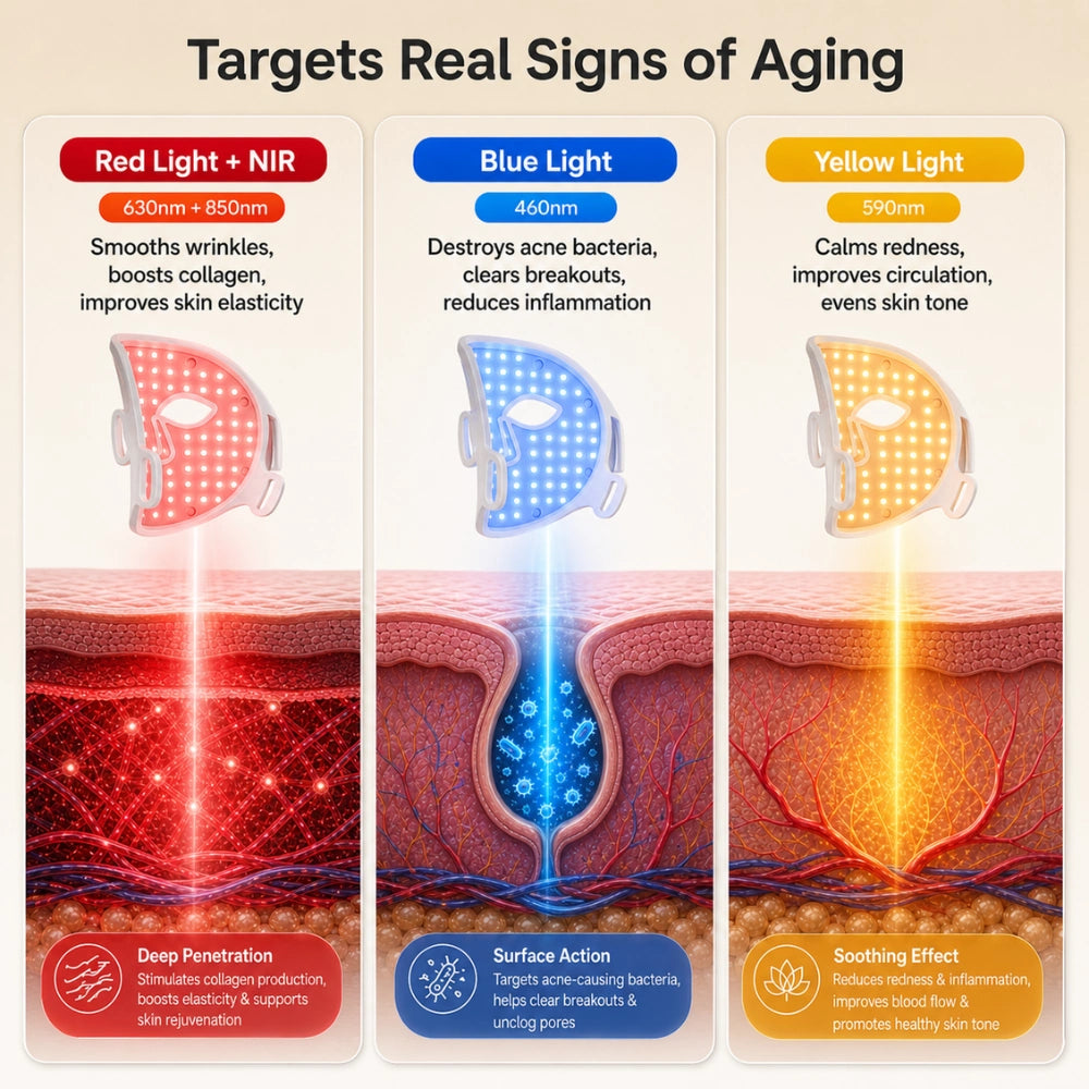 Sf GLow ® 4-in-1 Clinical LED Mask + LED Neck