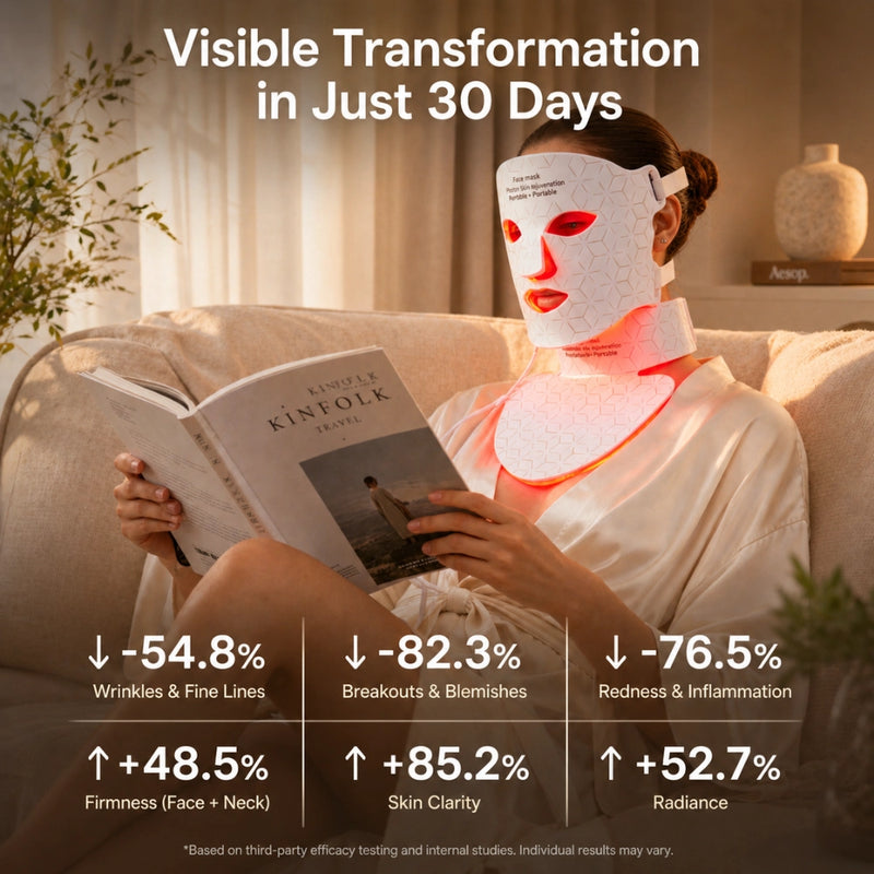 Sf GLow ® 4-in-1 Clinical LED Mask + LED Neck