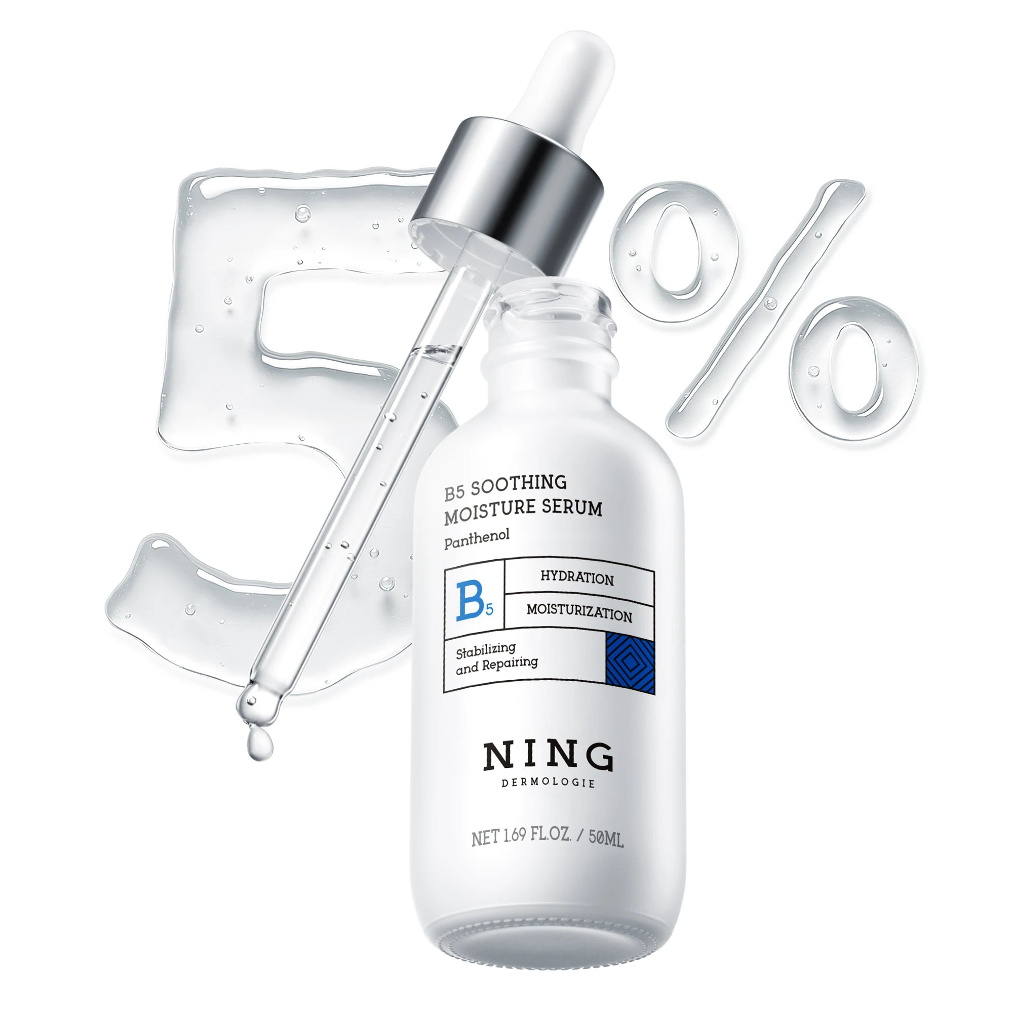 NING DERMOLOGIE B5 Soothing Moisture Serum —Instant Soothing, Long-Lasting Repair, Sensitivity Protection & Skin Barrier Support