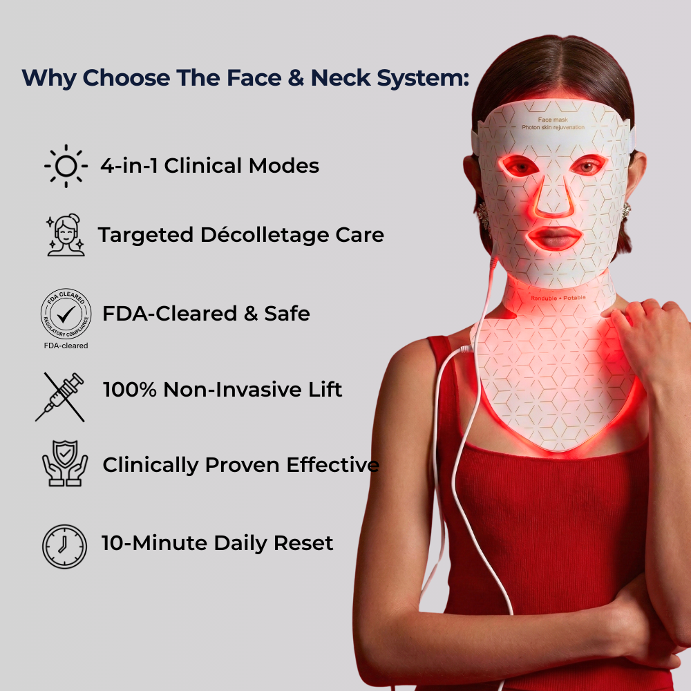 Sf GLow ® 4-in-1 Clinical LED Mask + LED Neck